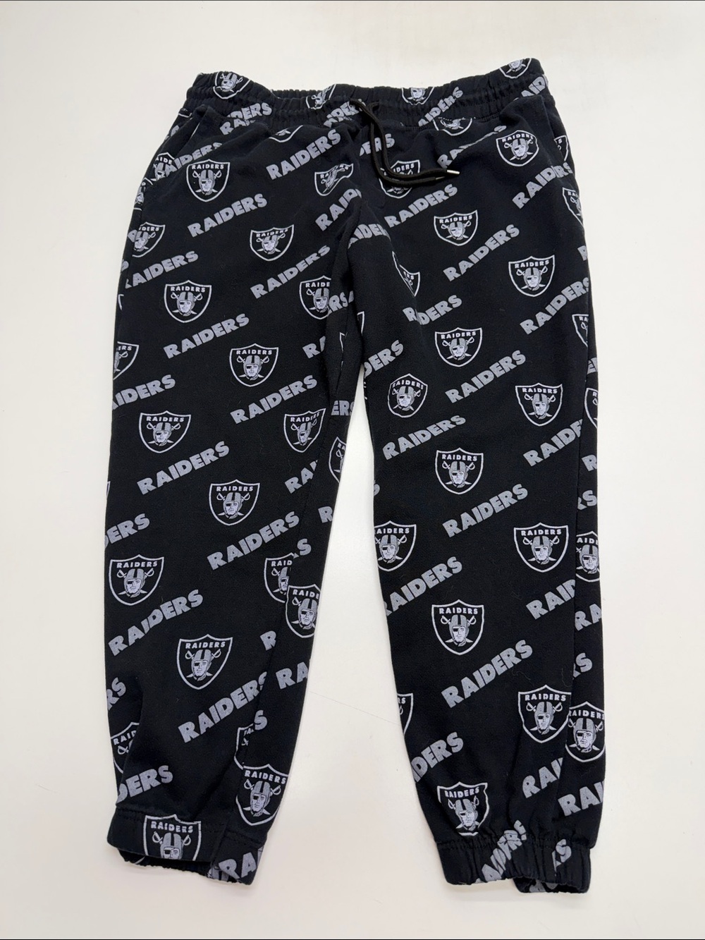 NFL RAIDERS Men’s XL Black Jogger Sweatpants